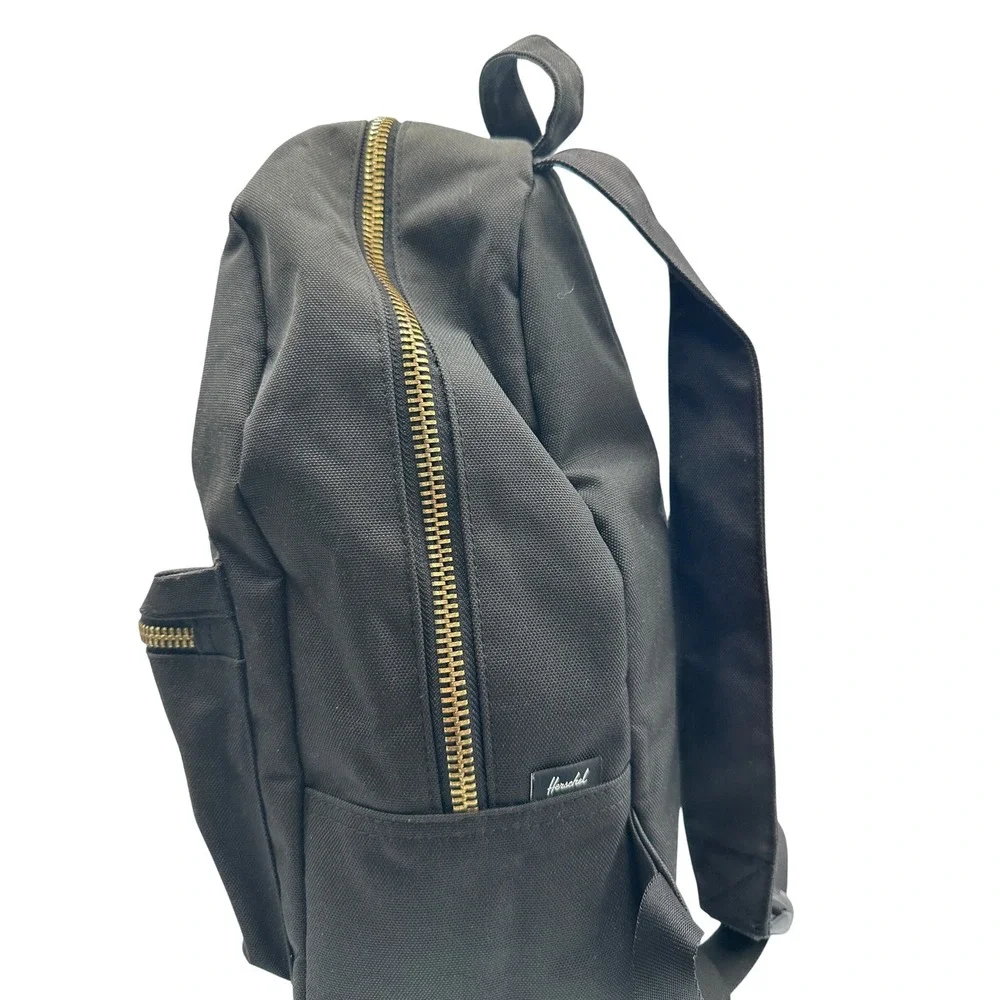 Herschel Supply Co. Little America Backpack Black Gold Zipper Kids Travel School